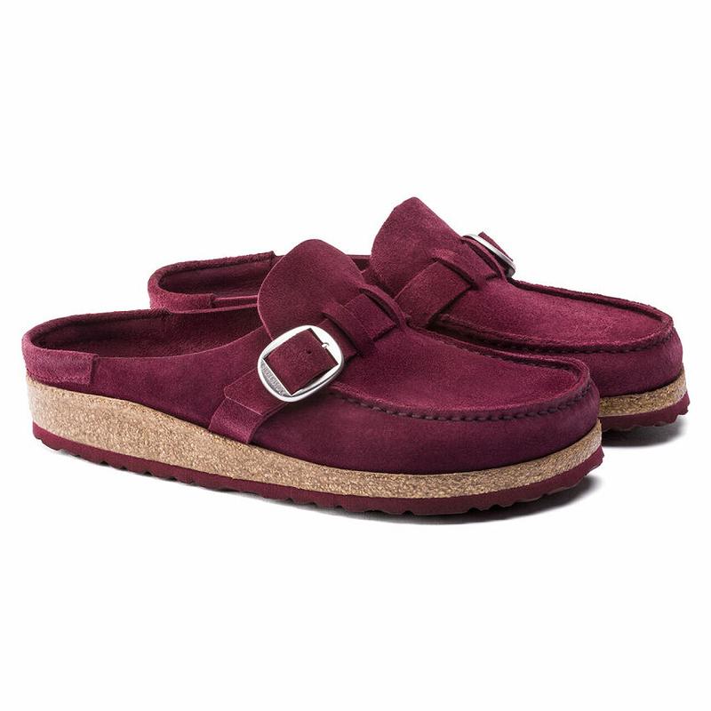 Birkenstock Buckley Ruskind Træsko Dame Bordeaux | DK 290OKI